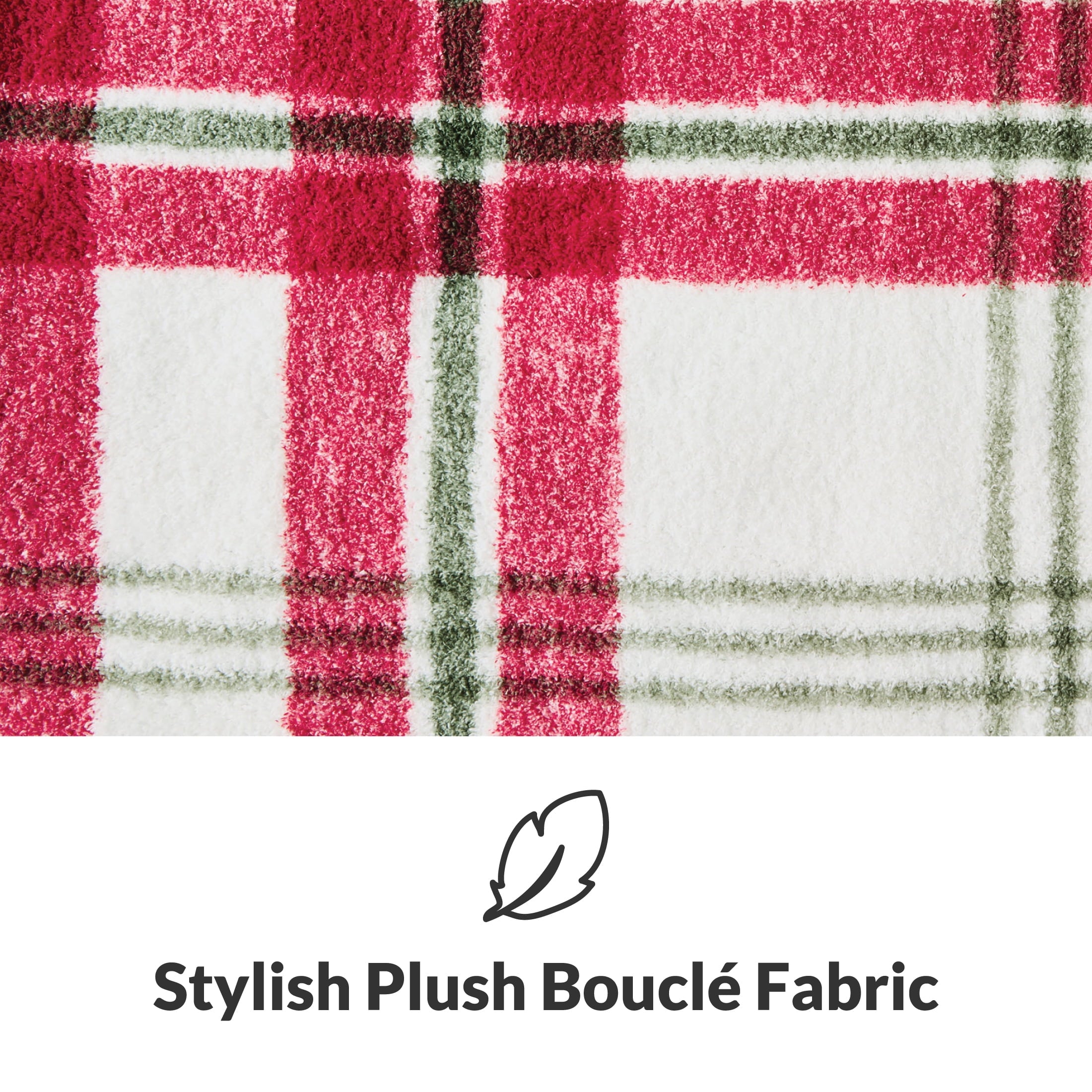 Better Homes & Gardens, Full/Queen, Comforter Set with Shams - Soft and Cozy, Red and Green Holiday Plaid