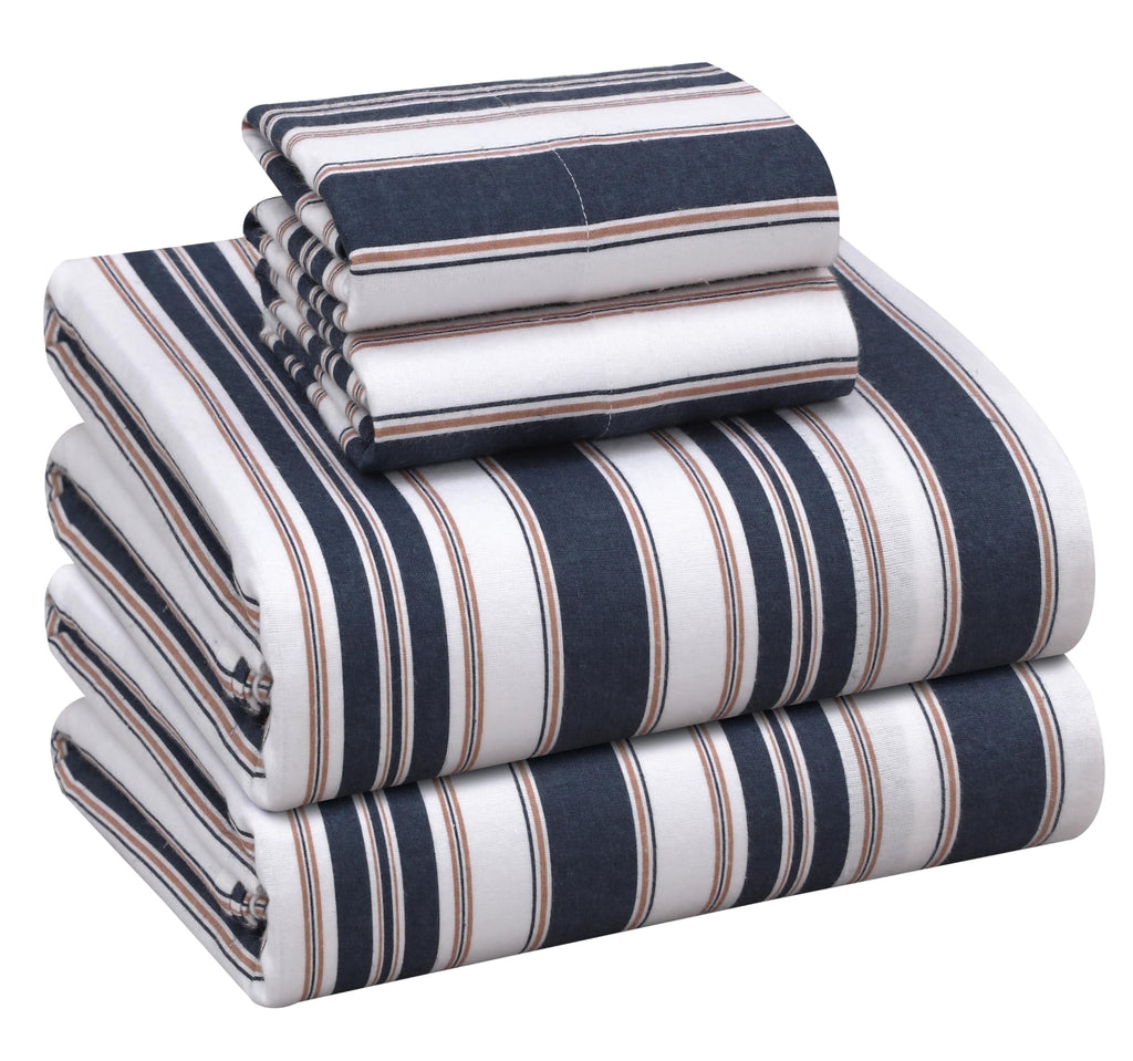 RUVANTI Flannel Sheets Queen Size - 100% Cotton Double Brushed Bed Sheets, Deep Pockets 16 Inches Queen Sheet Set, All Seasons Breathable & Extra Soft - Warm & Cozy, 4 Piece, Red Plaid