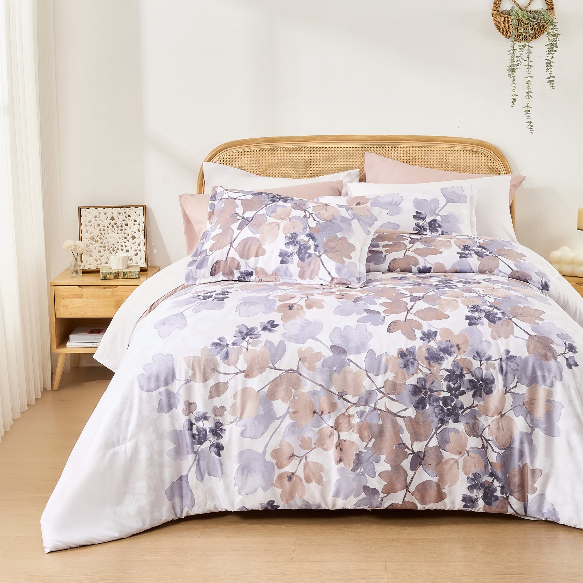 Regency Heights Queen Size Comforter Set, 9-Piece Bed in a Bag Queen, Navy Blue Bedding Comforter Set with Comforter, Flat Sheets, Fitted Sheets with Side Pockets