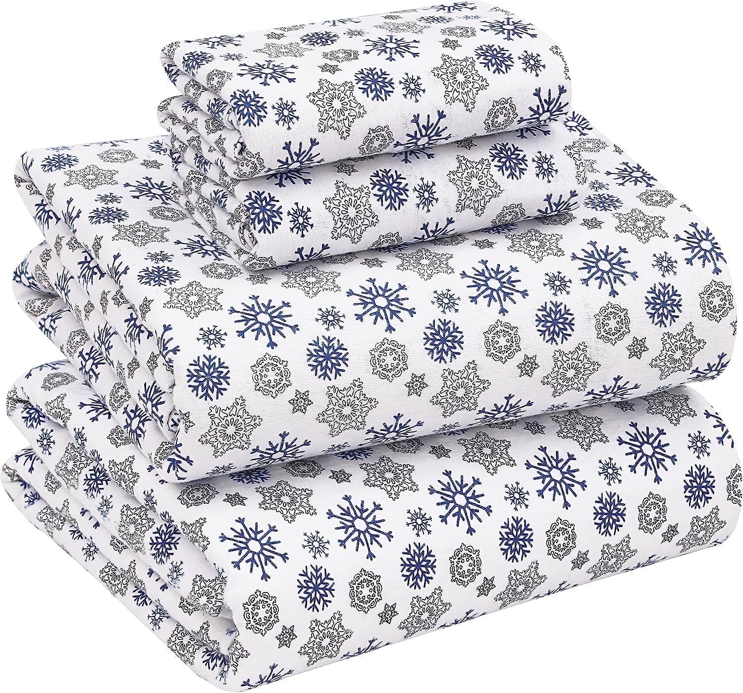 RUVANTI Flannel Sheets Queen Size - 100% Cotton Double Brushed Bed Sheets, Deep Pockets 16 Inches Queen Sheet Set, All Seasons Breathable & Extra Soft - Warm & Cozy, 4 Piece, Red Plaid