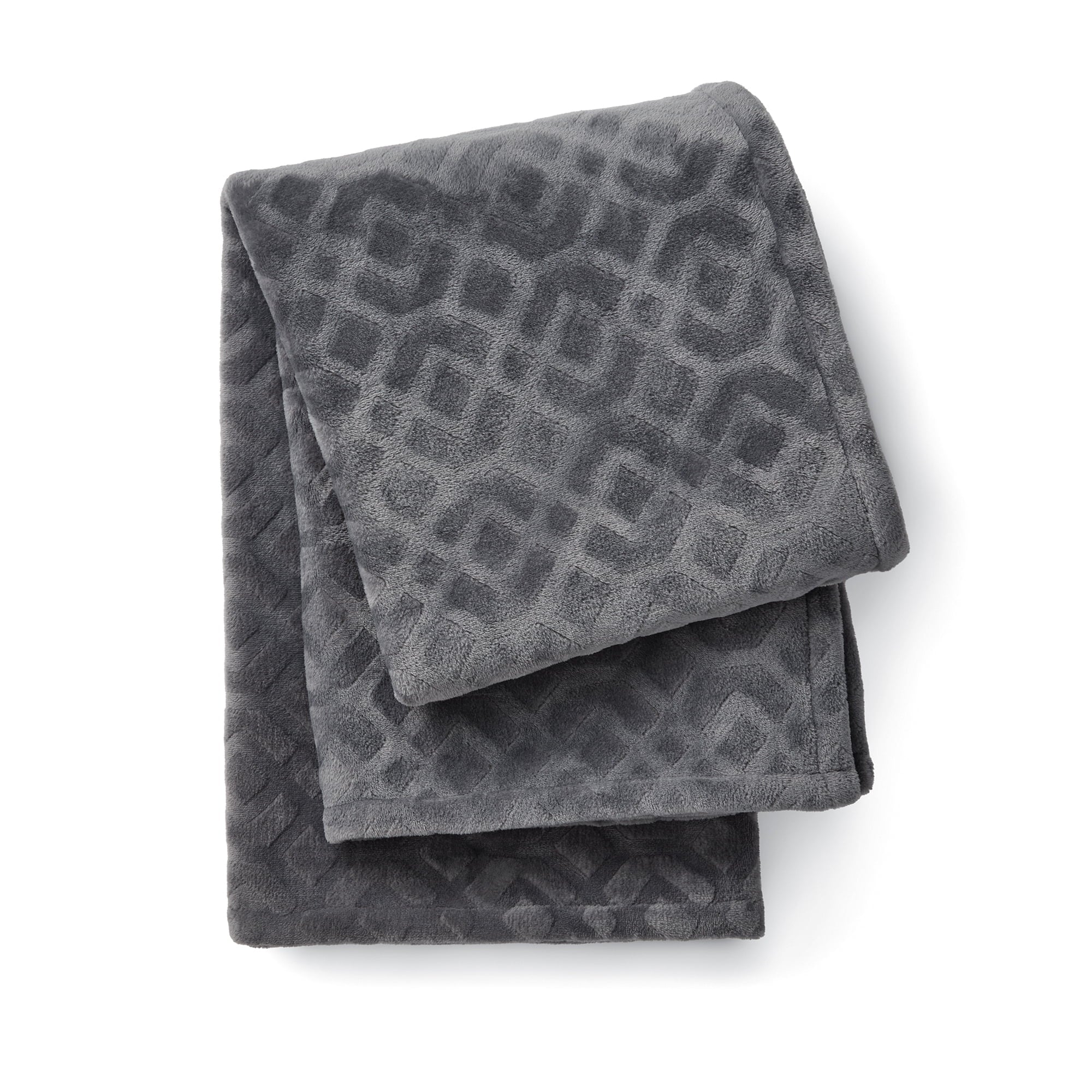 Mainstays Rich Black 5 Piece Damask Stripe Comforter Set, Full/Queen, Adult, Unisex